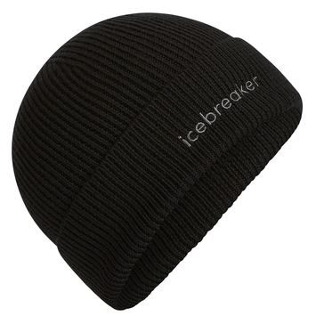 ICEBREAKER U Merino All Day Toque Beanie, black