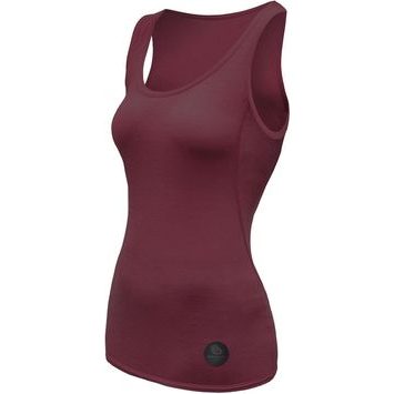 SENSOR MERINO AIR dámské triko bez rukávu port red
