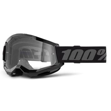 100% STRATA 2 Goggle Black - Clear Lens