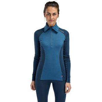 ACLIMA WarmWool Polo W's Blue Fusion/Midnight Navy