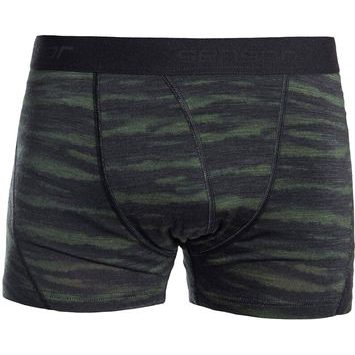 SENSOR MERINO IMPRESS pánské trenky černá/batik