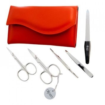 ALPEN Nickel kožená na druk 5 ks červená