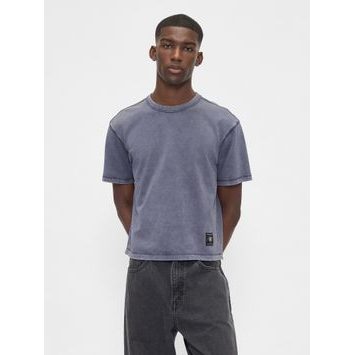 GAP 813825-00 Crop tričko Heavyweight Tmavě modrá