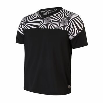 SENSOR HELIUM pánský dres volný kr.rukáv černá/geometry