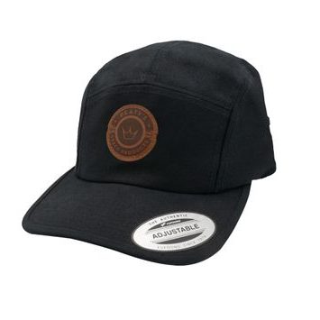 PEATYS PUBWEAR PUBWEAR 5 PANEL CAP - SPEED PRODUCTS BADGE BLACK