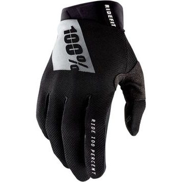 100% RIDEFIT Gloves Black/White