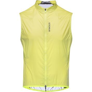 GORE Distance Windbreaker Vest Mens lime yellow