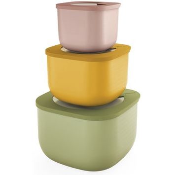 GUZZINI Set of 3 deep food boxes Eco Store&More 3 colours
