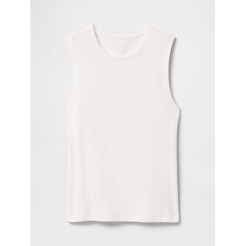 GAP Žebrovaný top Bílá