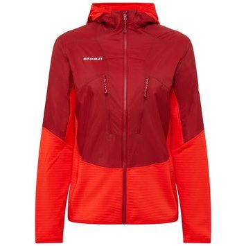 MAMMUT Aenergy ML Hybrid Hooded Jacket Women dark mammut red-mammut red