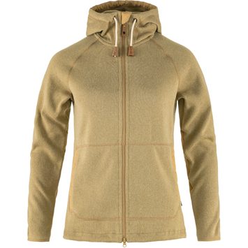 FJÄLLRÄVEN Övik Fleece Hoodie W Dune Beige