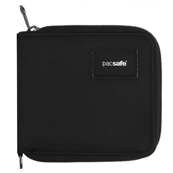 PACSAFE RFIDSAFE ZIP AROUND WALLET black