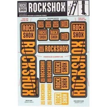 ROCK SHOX 11.4318.003.517 - DECAL KIT 35MM DC NE02 ORANGE
