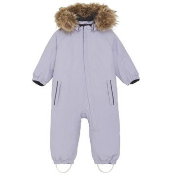 COLOR KIDS Coverall W. Fake Fur-Languid Lavender