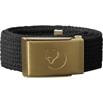 FJÄLLRÄVEN Kids Canvas Brass Belt Dark Grey