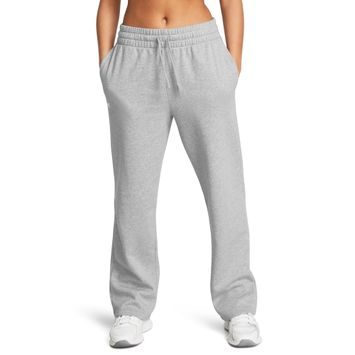 UNDER ARMOUR Rival Flc Straight Pant, Mod Gray Light Heather / White