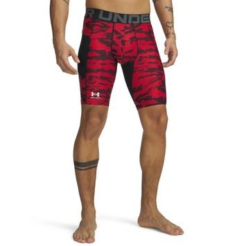 UNDER ARMOUR HG Printed Lng Short-BLK