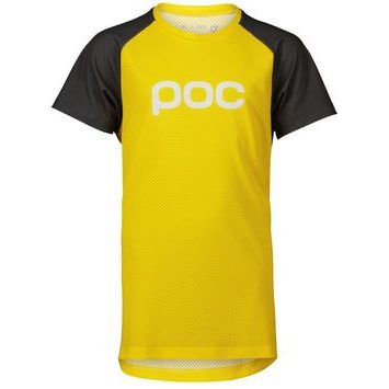POC Y's Essential MTB Tee Aventurine Yellow/Sylvanite Grey
