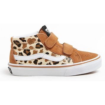VANS SK8-Mid Reissue V Leopard Glitter, BROWN/TRUE WHITE