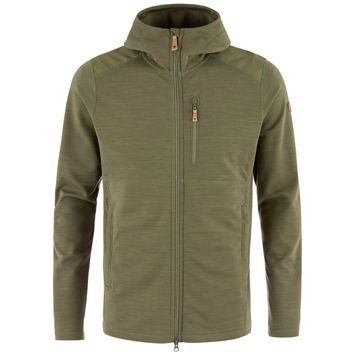 FJÄLLRÄVEN Keb Fleece Hoodie M Laurel Green