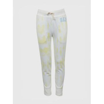 GAP 842555-02 Dětské batikované tepláky s logem Žlutá