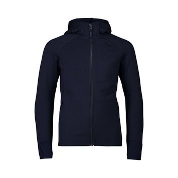 POC Merino Zip Hood Jr Turmaline Navy