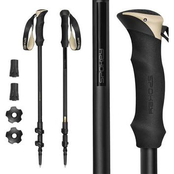 SPOKEY TRAIL, 3dílné, 105–135 cm, černo-béžové