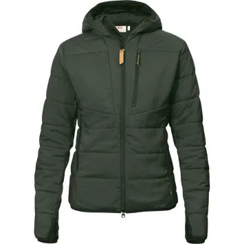 FJÄLLRÄVEN Keb Padded Hoodie W Deep Forest