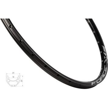 FORCE F XC BASIC DISC 559x19, 32děr, černý