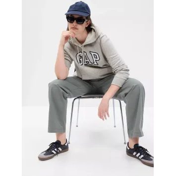 GAP 463506-06 Mikina s logem GAP, Šedá