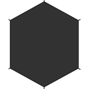 FJÄLLRÄVEN Dome 3 Footprint Black