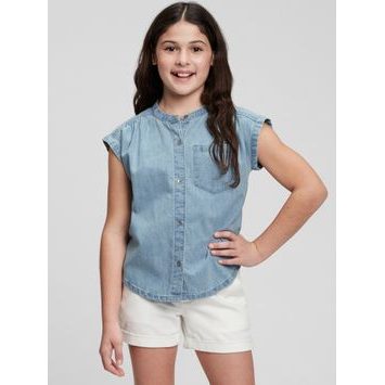 GAP 813313-00 Dětská džínová košile Modrá