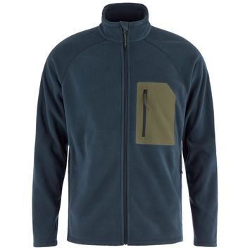 FJÄLLRÄVEN Kaipak Fleece M Dark Navy-Laurel Green