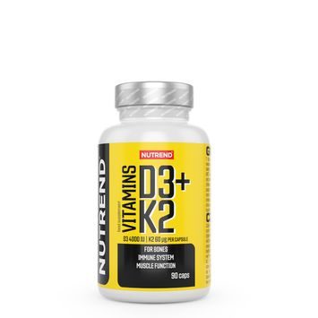 NUTREND Vitamins D3+K2, 90 kapslí
