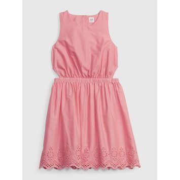 GAP 601074-00 Dětské šaty s madeirou Růžová