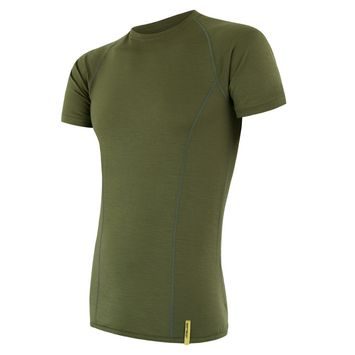 SENSOR MERINO ACTIVE pánské triko kr.rukáv safari