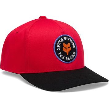 FOX Yth Badge Snapback Hat Red