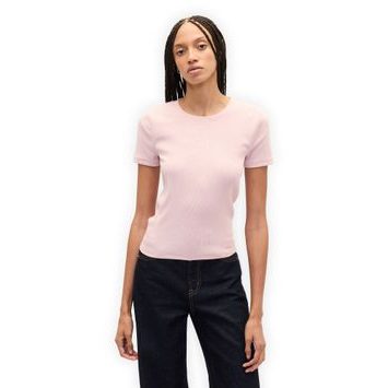 GAP 852851-00 Žebrované crop tričko s logem Růžová