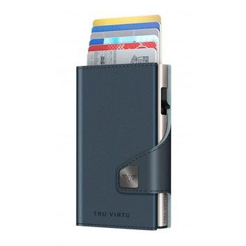 TRU VIRTU Wallet Click & Slide - vegan Bio Apple Navy Blue / Titan