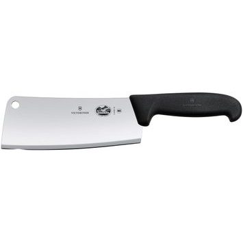 VICTORINOX Fibrox, kitchen cleaver, 18cm, straight, black
