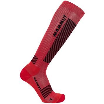 MAMMUT Mountaineering Compression Knee Socks mammut red-black