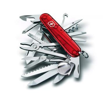 VICTORINOX Swiss Champ, 91 mm, red transparent