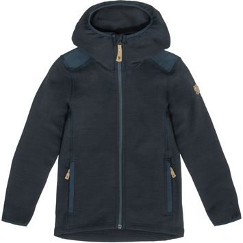 FJÄLLRÄVEN Kids Keb Fleece Hoodie Dark Navy