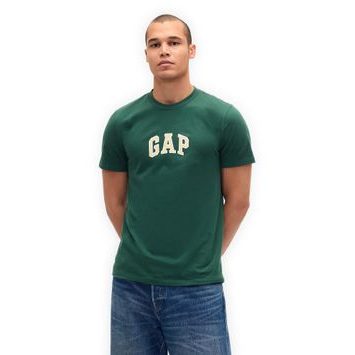 GAP 570044-46 Tričko s logem Zelená