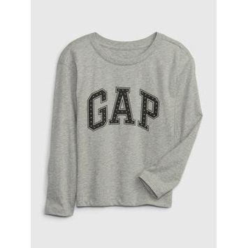 GAP 787249-01 Dětské tričko s logem Šedá