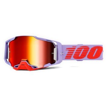 100% ARMEGA Goggle Fausto - Red Mirror Lens
