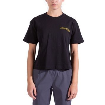 LA SPORTIVA Since 1928 Crop T-Shirt W Black/Yellow