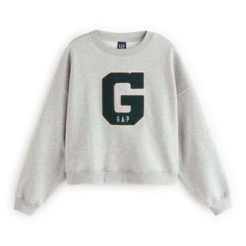 GAP 894328-03 Mikina s logem Šedá