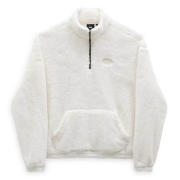VANS PIONEER MOCK HALF ZIP DIGITAL DEMENTIA marshmallow