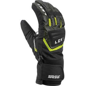 LEKI Worldcup S Junior, black-ice lemon